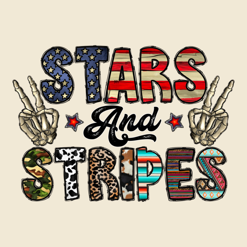 Stars And Stripes Ladies Tee by CowhideDigitalArt | Teevron