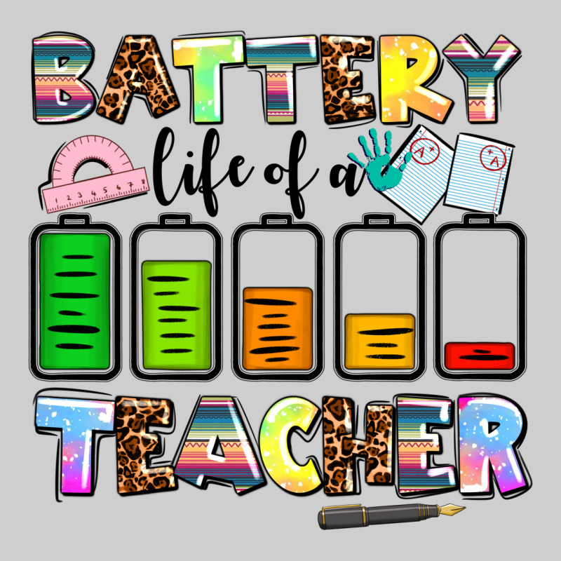 Battery Life Of A Teacher Premium Tee by AdoDesignShop | Teevron