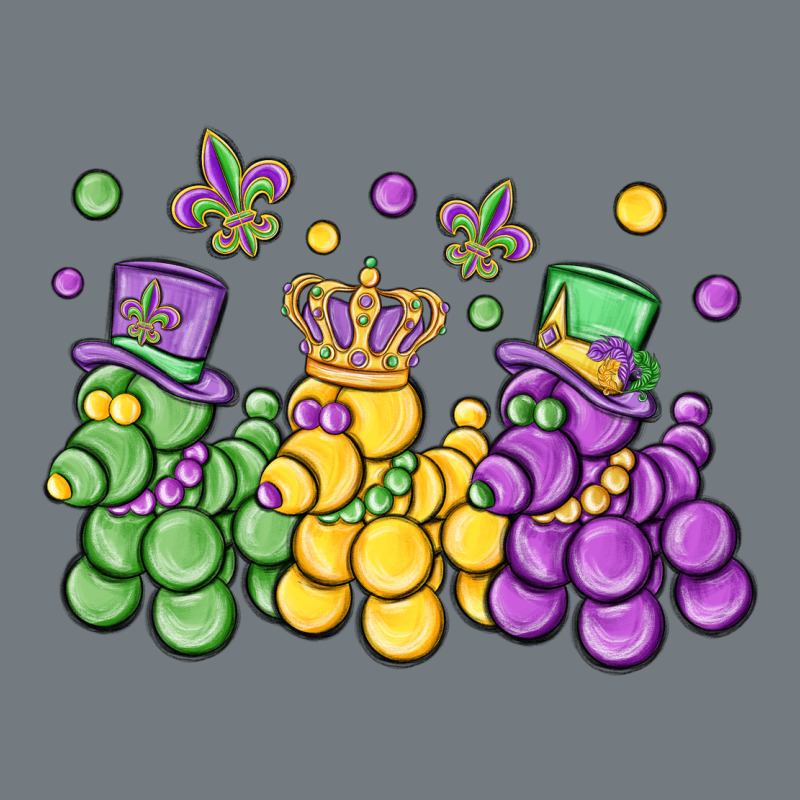 Mardi Gras Bead Dogs Heavyweight Sweatshirt by MaliasSmallBusiness | Teevron