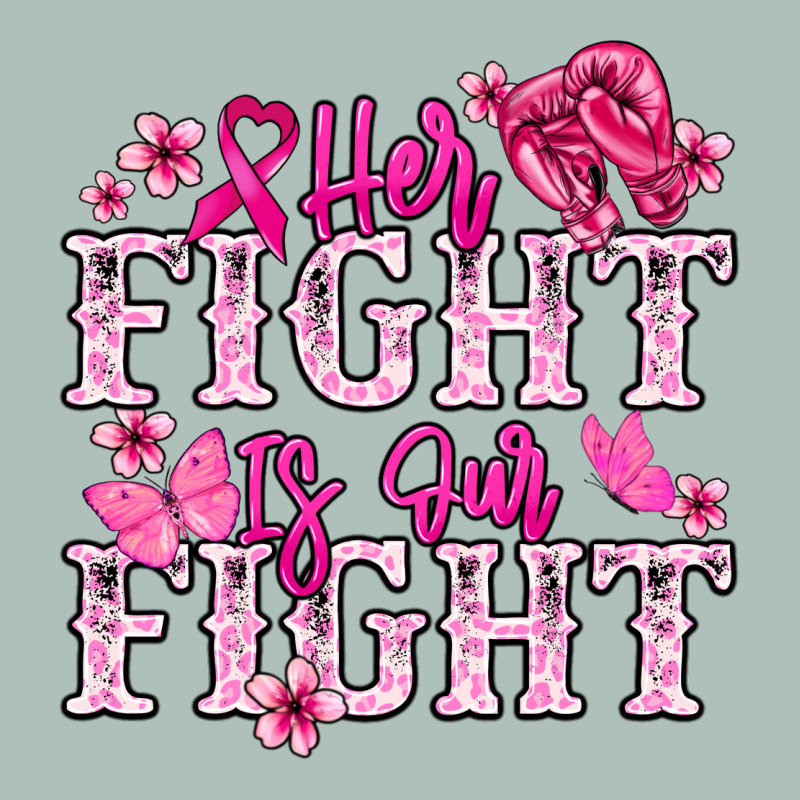 Her Fight Is Our Fight Cancer Awareness Heavyweight Hoodie by HowdyJamesFarm | Teevron