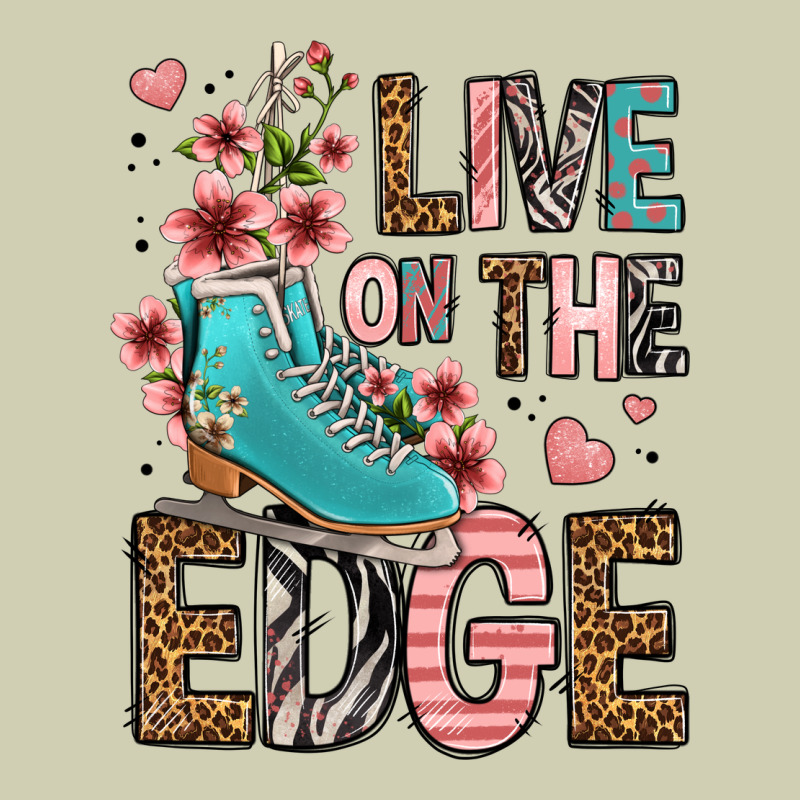 Live On The Edge Ice Skating Heavy Core Tee by FaDigitalArtStudio | Teevron