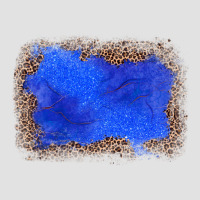 Gemstone Blue Leopard Background Premium Hoodie | Teevron