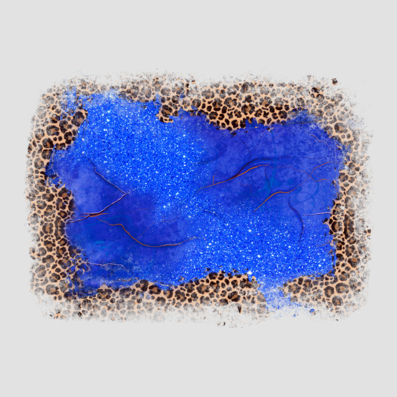 Gemstone Blue Leopard Background Premium Hoodie by JahusDesignShop | Teevron