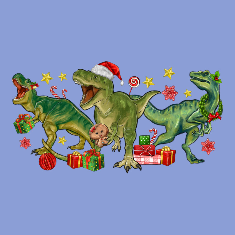 Christmas Dinosaurs Long Sleeve Tee by MaliasSmallBusiness | Teevron