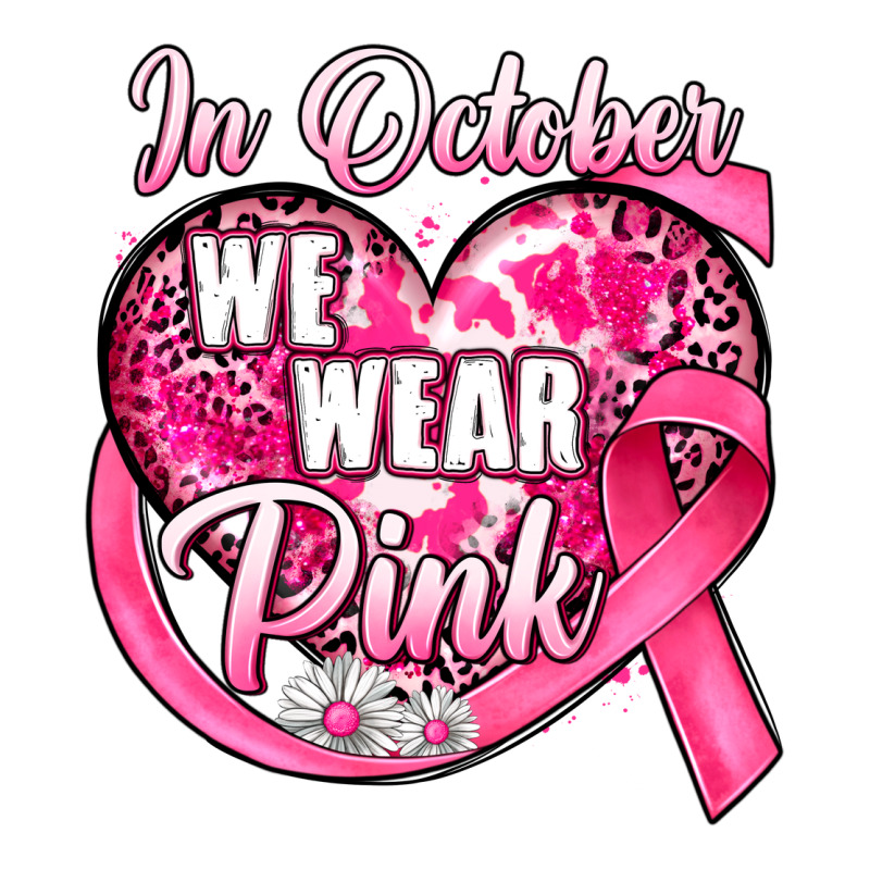 In October We Wear Pink Heart Premium Tee by JahusDesignShop | Teevron