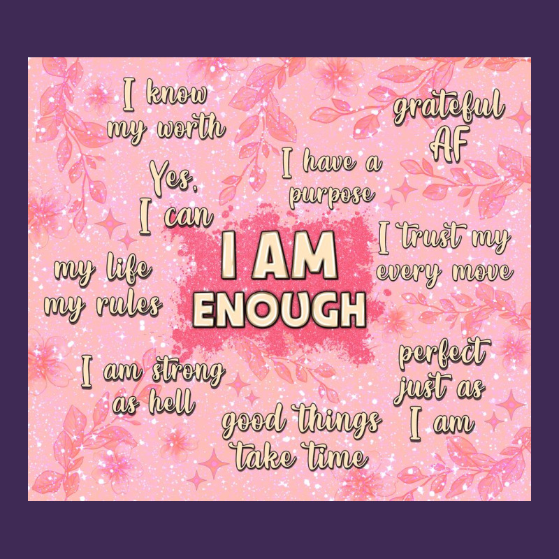 I Am Enough With Glitter Premium Hoodie by TumblerDesignByShophia | Teevron