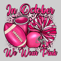 In October We Wear Pink Cheer With Football Breast Premium Tee | Teevron