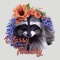 Classy But A Little Thrashy Raccoon With Flowers Zipper Hoodie | Teevron
