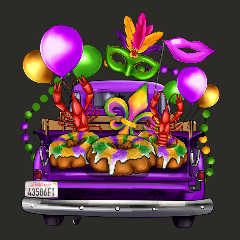 Mardi Gras Farm Truck Heavy Core Tee by FaDigitalArtStudio | Teevron