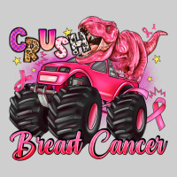 Crush Breast Cancer Monster Truck With Dinosaur Premium Tee | Teevron