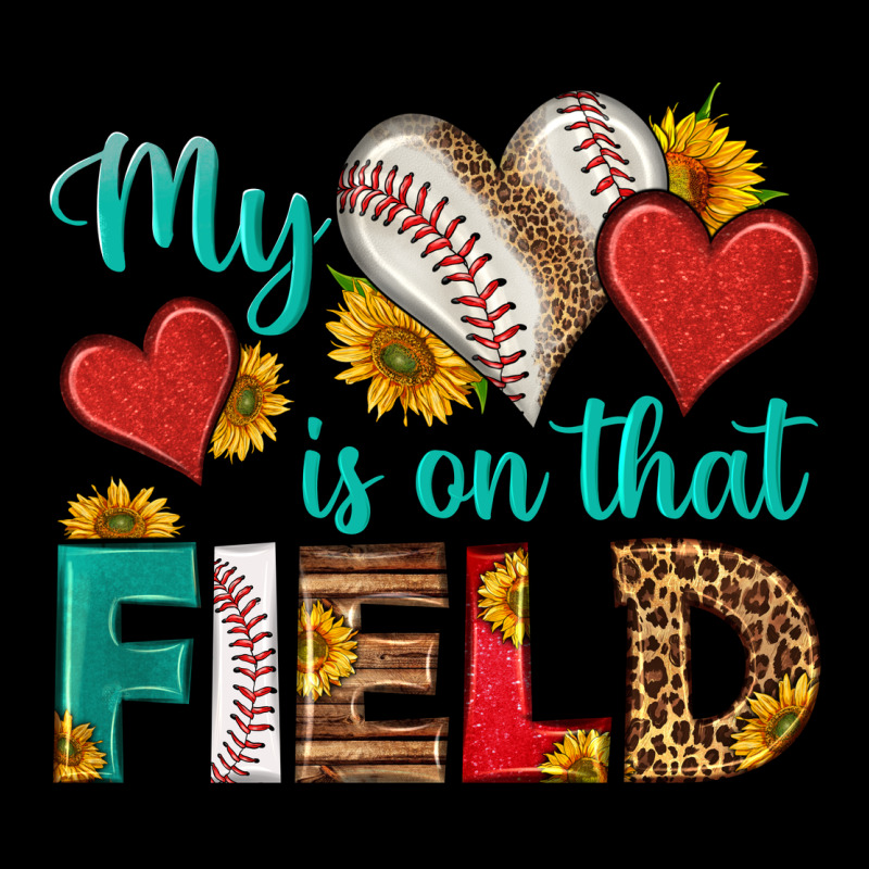 My Heart Is On That Field Baseball Ladies Tee by HRA Design Shop | Teevron