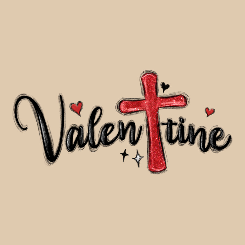 Valentine Cross Glitter Heavyweight Sweatshirt by MaliasSmallBusiness | Teevron