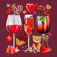 Valentines Day Wine Glasses Long Sleeve Tee | Teevron