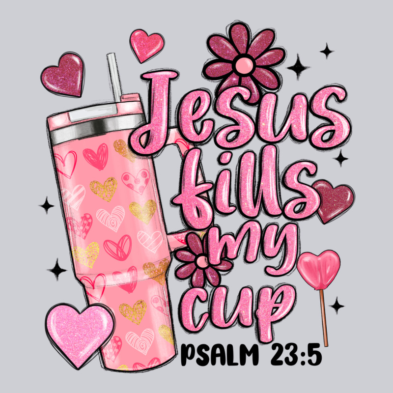Valentine Jesus Fills My Cup Heavyweight Sweatshirt by MaliasSmallBusiness | Teevron