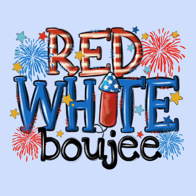 Red White Boujee Urban Heavy Tee by MaliasSmallBusiness | Teevron