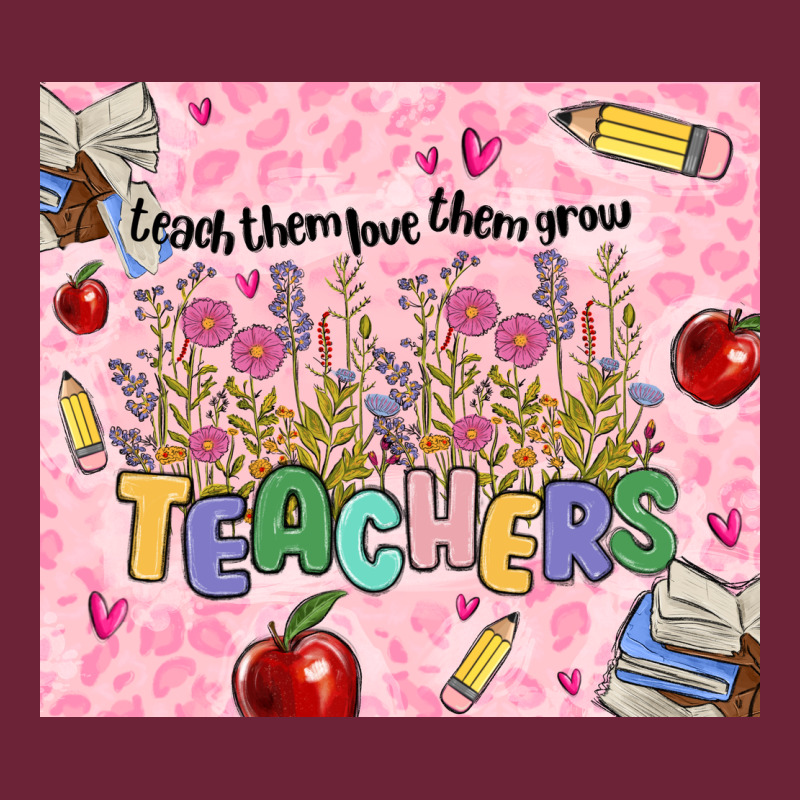 Teachers Teach Them Love Them Grow Long Sleeve Tee by MaliasSmallBusiness | Teevron