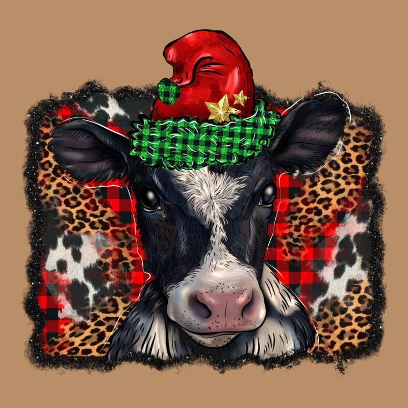 Christmas Black And White Baby Cow Vintage Hoodie by BarkalooDesign | Teevron