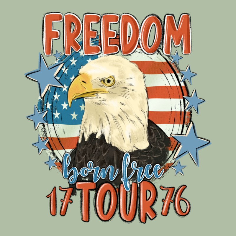 Freedom Born Free Tour 1776 Urban Heavy Tee by MaliasSmallBusiness | Teevron