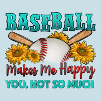 Baseball Makes Me Happy You, Not So Much Ladies Tee | Teevron