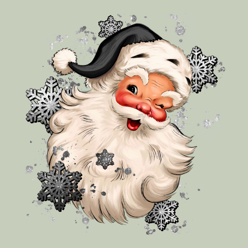 White Christmas Santa Claus Long Sleeve Tee by MaliasSmallBusiness | Teevron