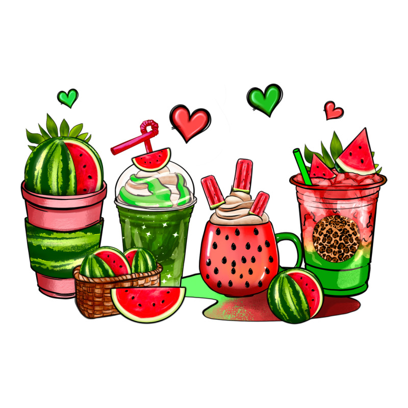 Watermelon Coffee Cups Premium Tee by AdoDesignShop | Teevron