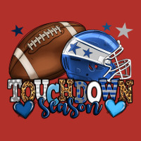 Touchdown Season American Football Blue Team Color Premium Hoodie | Teevron