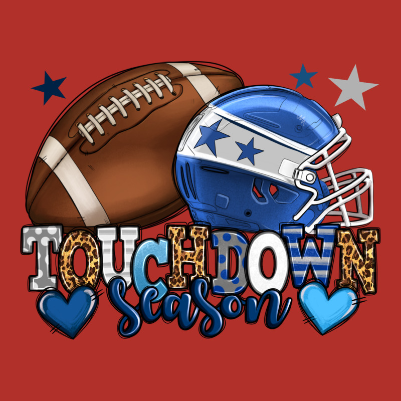 Touchdown Season American Football Blue Team Color Premium Hoodie by HowdyJamesFarm | Teevron
