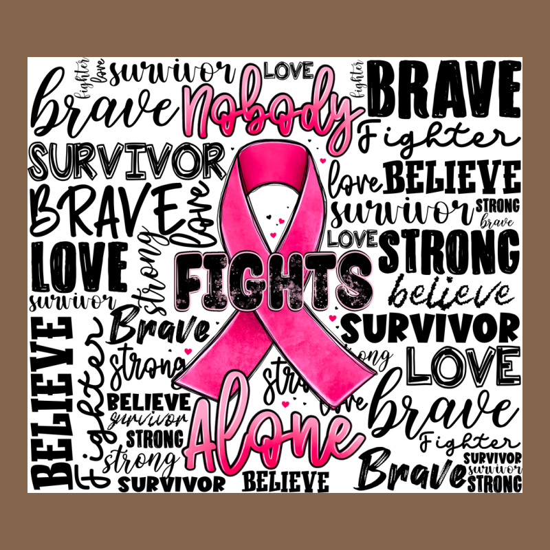 Breast Cancer Nobody Fights Alone Premium Tee by JahusDesignShop | Teevron