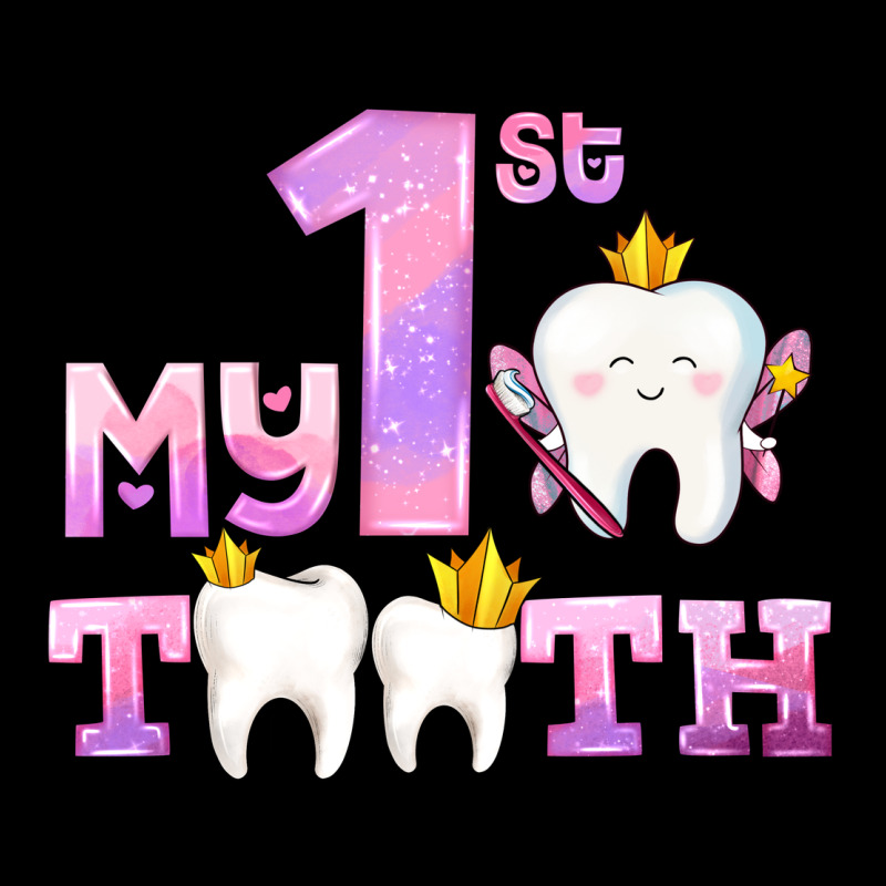 My First Tooth With Teeth For Girls Premium Tee by AdoDesignShop | Teevron
