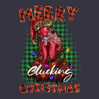 Merry Clucking Christmas Rooster Vintage Hoodie | Teevron