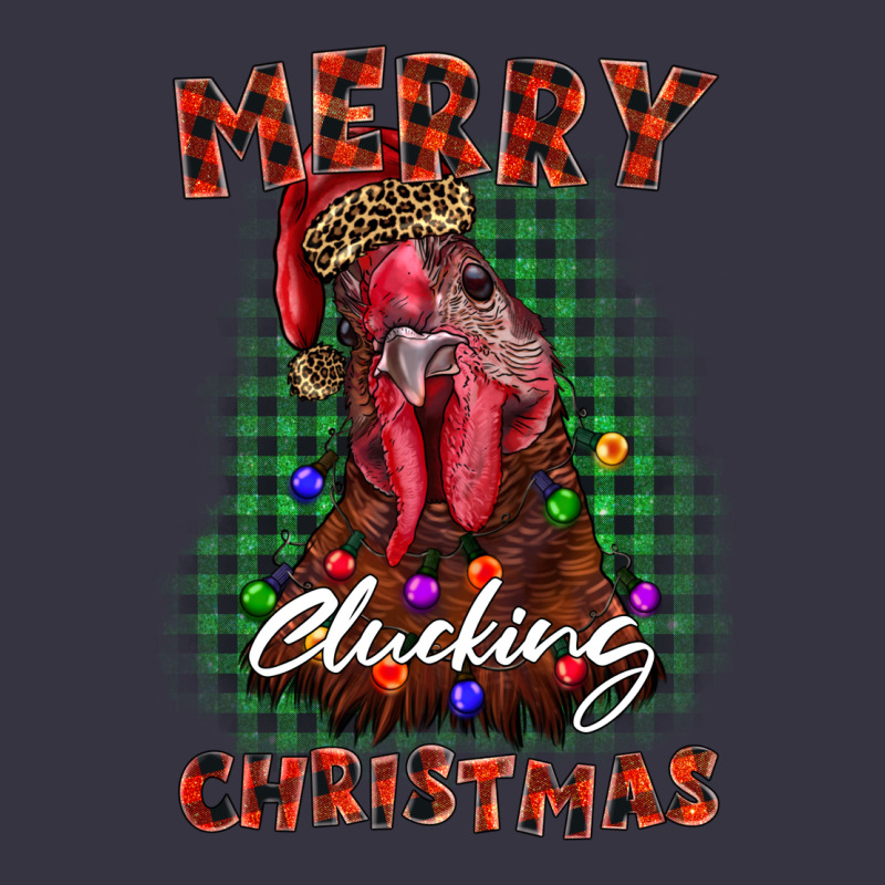 Merry Clucking Christmas Rooster Vintage Hoodie by BarkalooDesign | Teevron