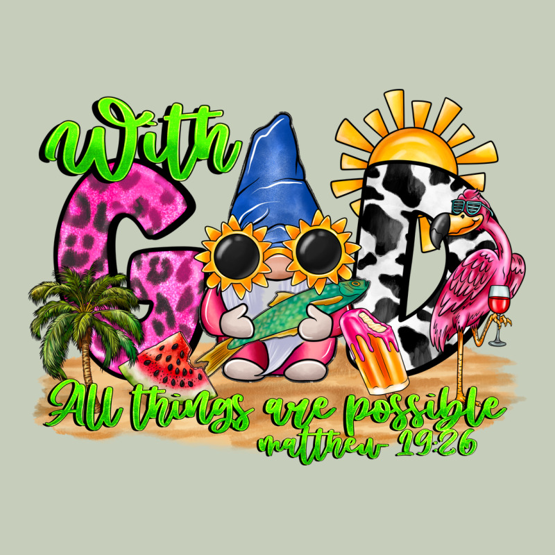 With God All Things Are Possible Summer Classic Tee by CowhideDigitalArt | Teevron
