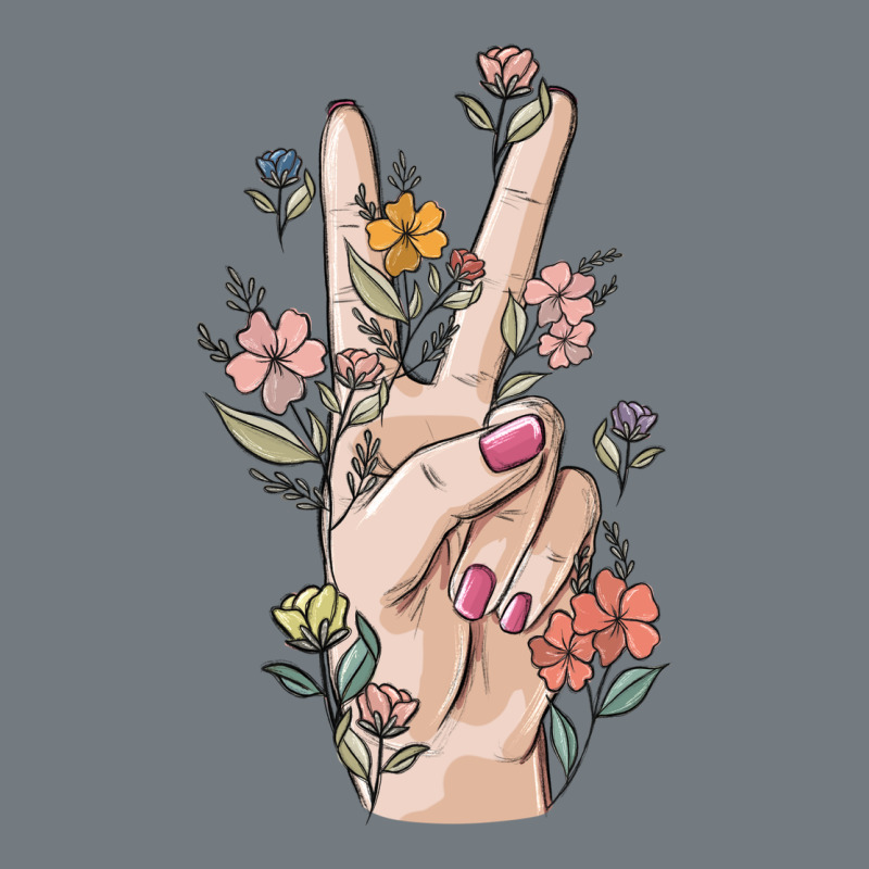 Hand Peace Sign Heavyweight Sweatshirt by MaliasSmallBusiness | Teevron