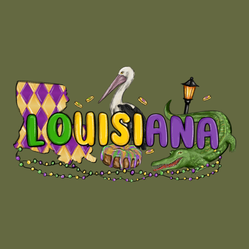 Louisiana Mardi Gras Long Sleeve Tee by MaliasSmallBusiness | Teevron