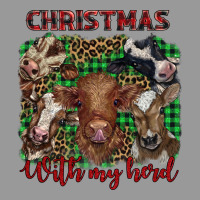 Christmas With My Herd Cows Vintage Hoodie | Teevron