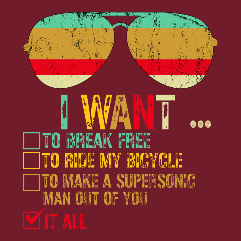I Want To Break Free To Ride My Bicycle Want It All Zipper Hoodie by Bettercallsaul | Teevron