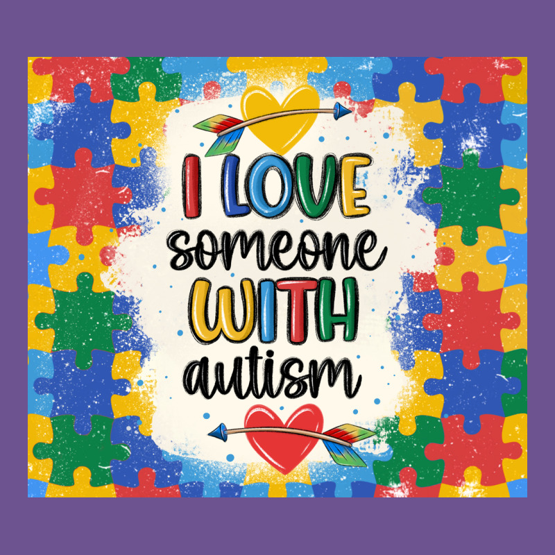 ı Love Someone With Autism Vintage Tee by MaliasSmallBusiness | Teevron