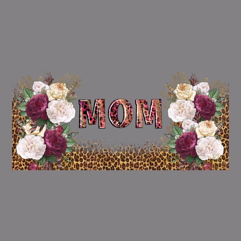 Mom Burgundy Flowers With Leopard Heavyweight Hoodie by TumblerDesignByShophia | Teevron