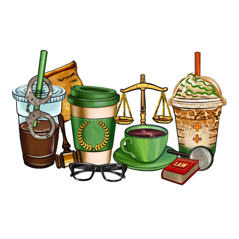 Lawyer Coffee Cups Premium Tee by AdoDesignShop | Teevron