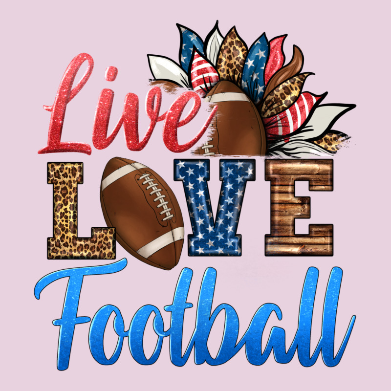 Live Love American Football Ladies Tee by HRA Design Shop | Teevron