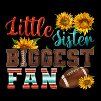 Little Sister Biggest Fan American Football Ladies Tee | Teevron