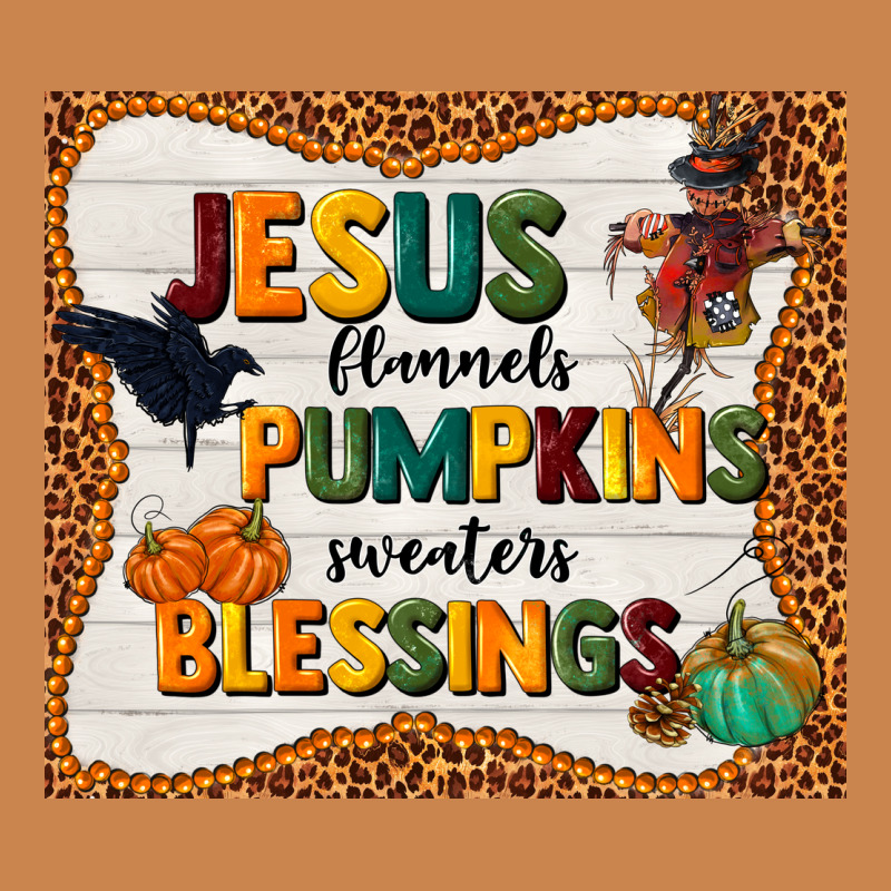 Jesus Flannel's Pumpkins Blessings Heavyweight Hoodie by TumblerDesignByShophia | Teevron