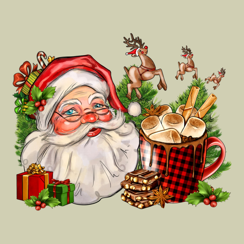 Santa And Hot Cocoa Cup Heavy Core Tee by FaDigitalArtStudio | Teevron