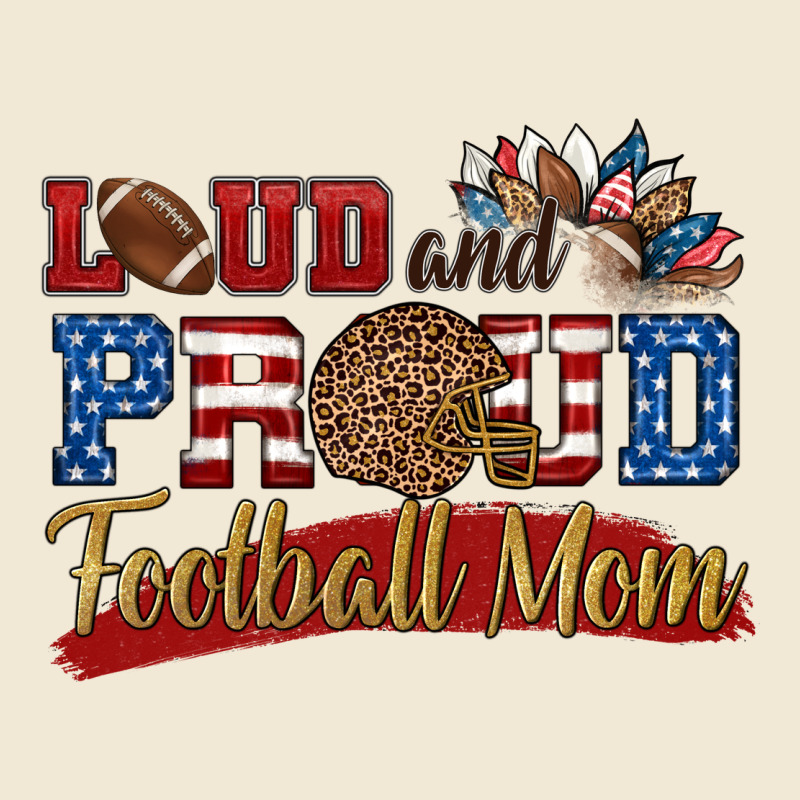 Loud And Proud Football Mom Ladies Tee by HRA Design Shop | Teevron