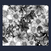 Black And White Floral Premium Sweatshirt | Teevron