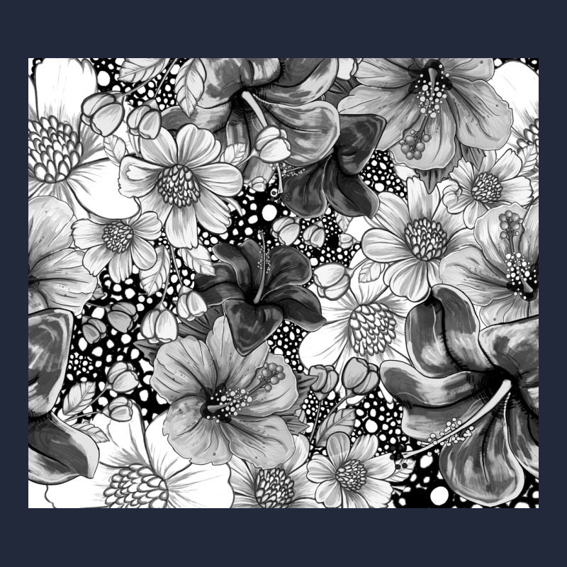 Black And White Floral Premium Sweatshirt by TumblerDesignByShophia | Teevron