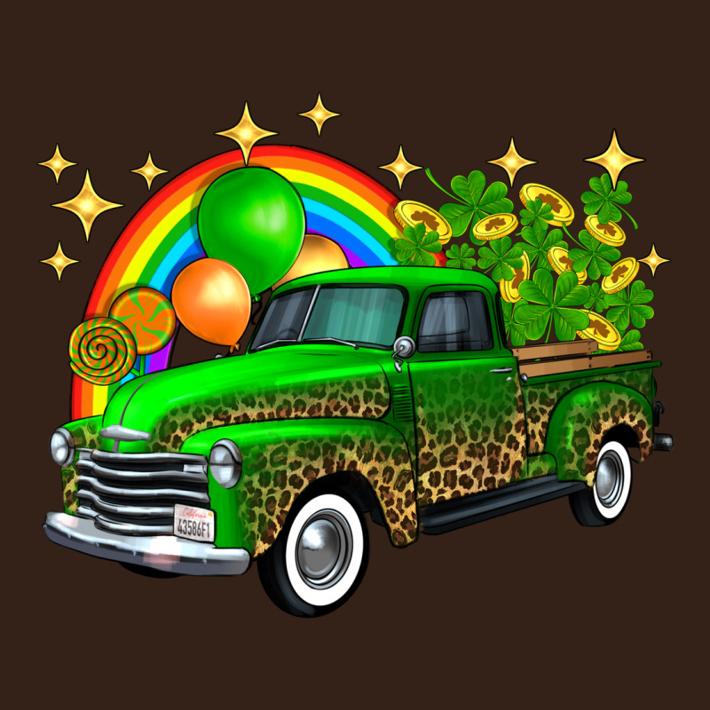 St Patricks Shamrock Gold Rainbow Balloon Candy Truck Heavy Core Tee by FaDigitalArtStudio | Teevron