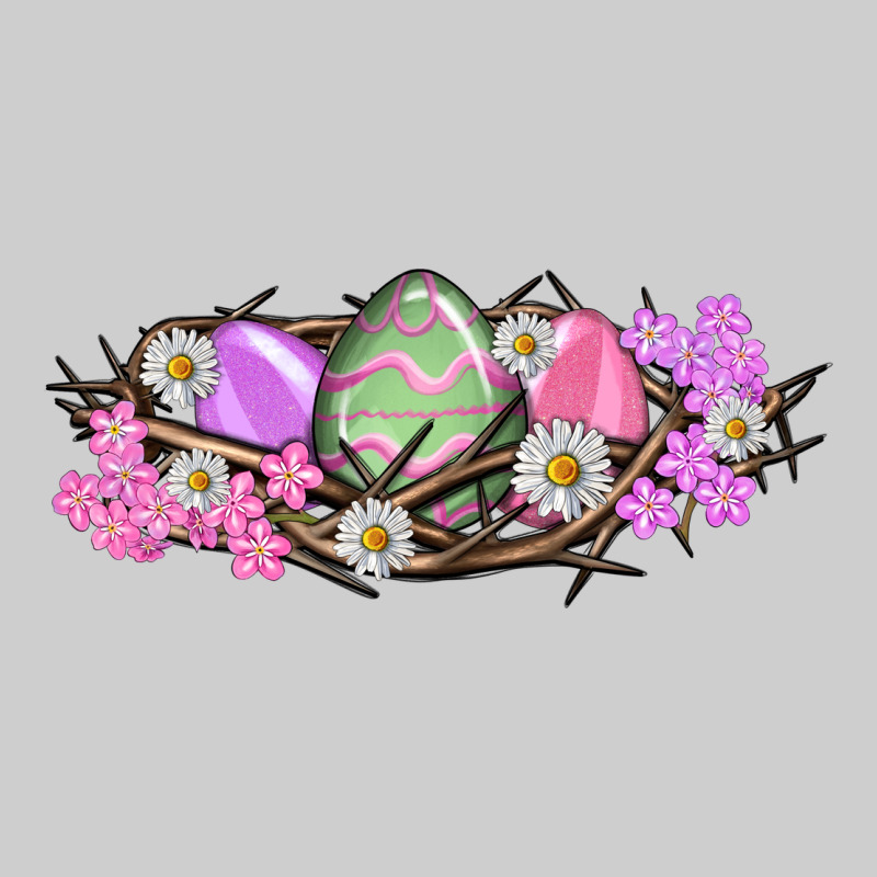 Easter Eggs And Crown Of Thorns Easter Day Premium Sweatshirt by HowdyJamesFarm | Teevron