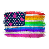 american flag and lgbt flag  background | Teevron