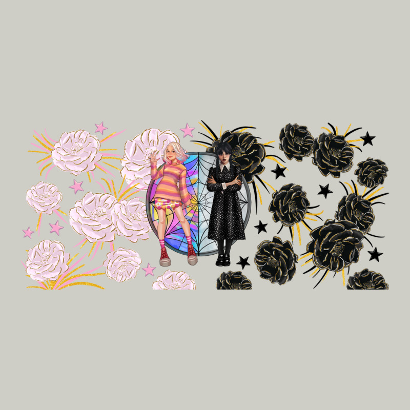 Gothic Girl And Colorful Girl Best Friends With Heavyweight Hoodie by TumblerDesignByShophia | Teevron